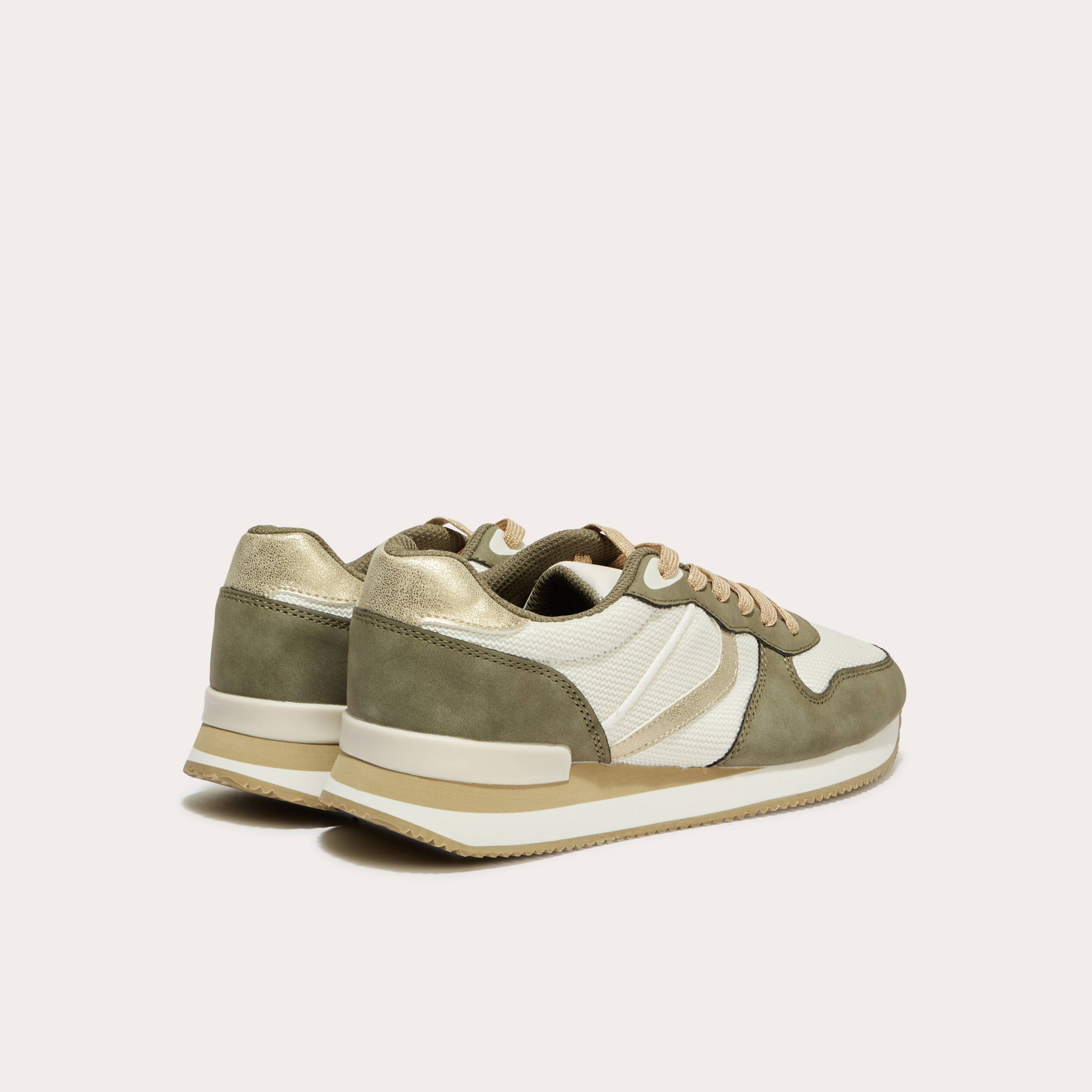 Sneakers femme 2025 vert kaki