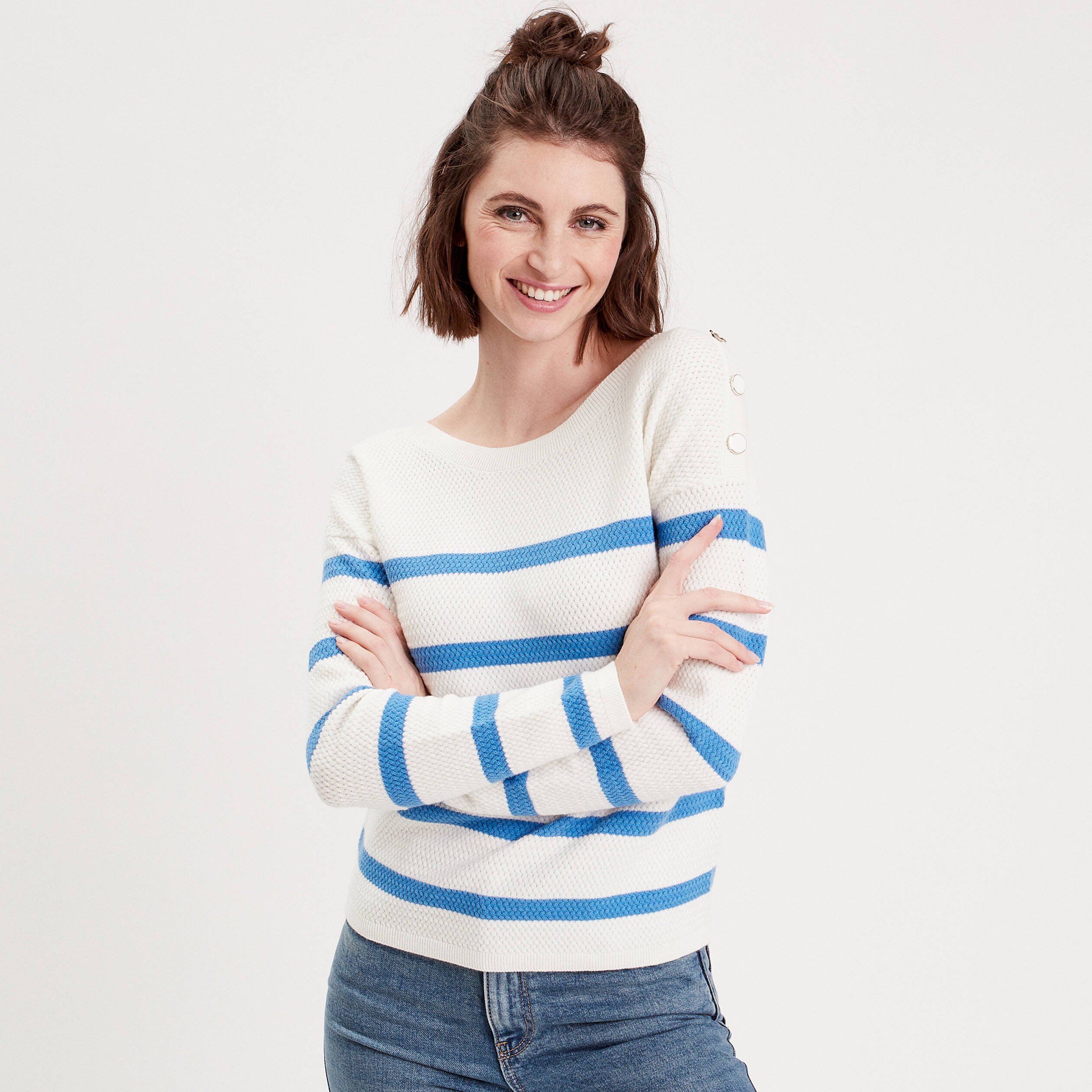 Pull discount encolure bateau