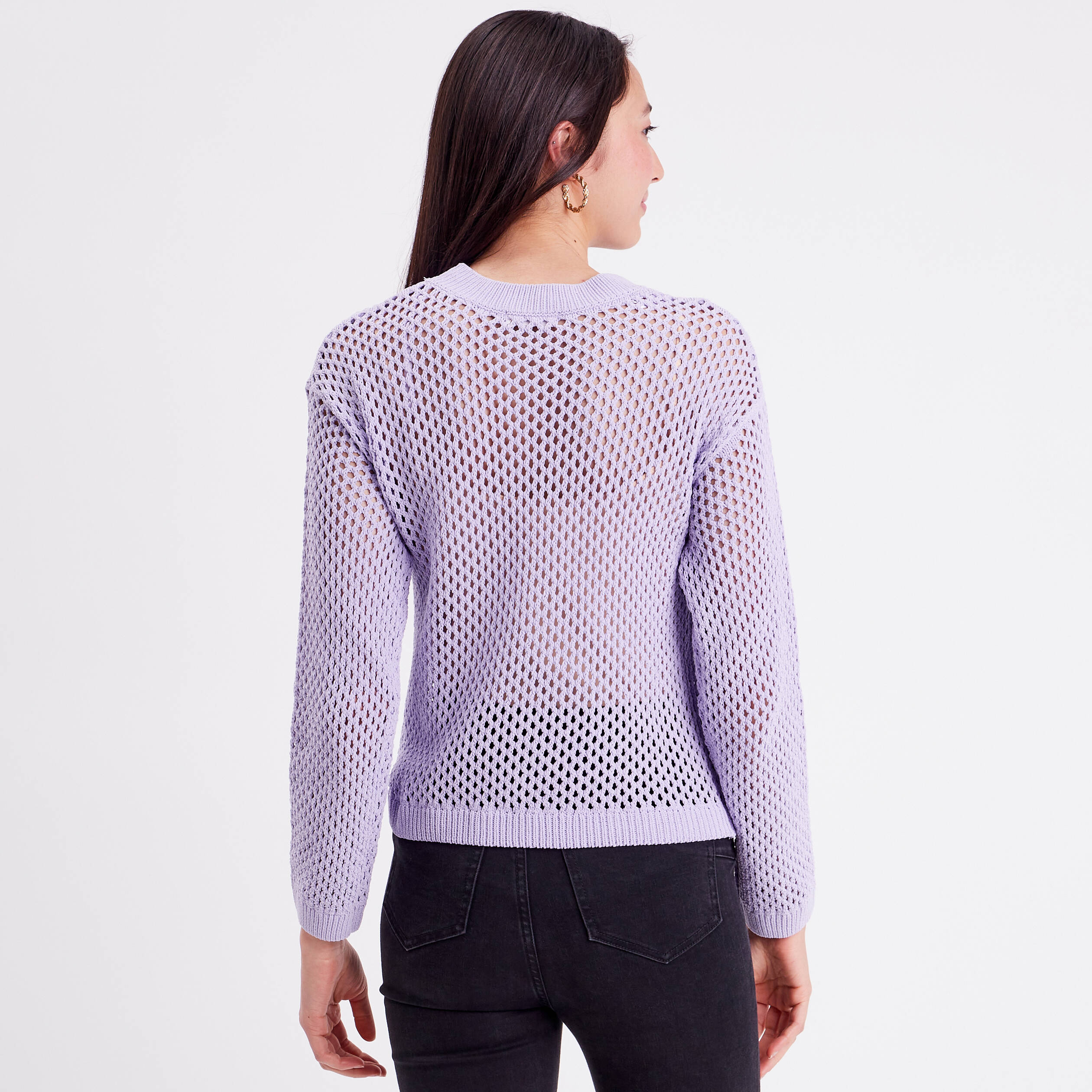 Pull parme femme sale