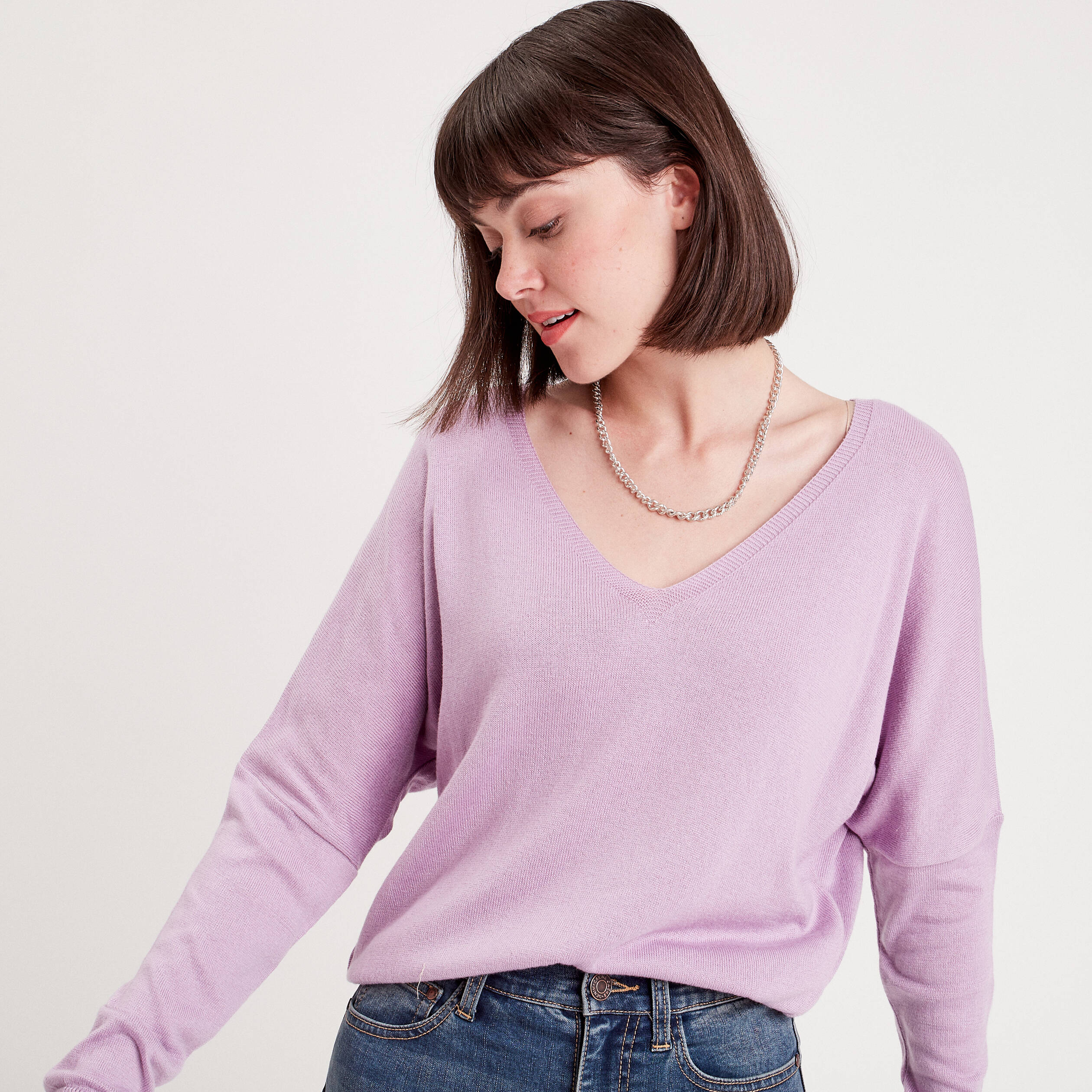 Pull mauve shops femme